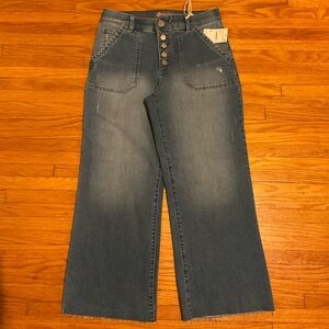 NEW DEMOCRACY SZ 10 "AB" TECHNOLOGY, HIGH RISE, BTN FLY WITH WIDE LEG SZ 10